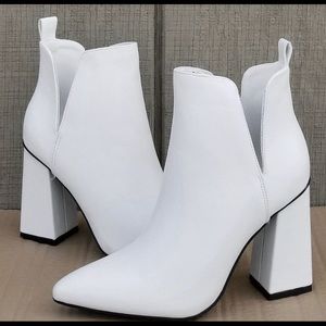 White Ankle Booties